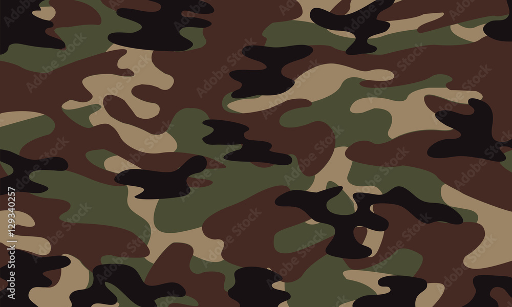 vector background of soldier green camo pattern - obrazy, fototapety, plakaty 