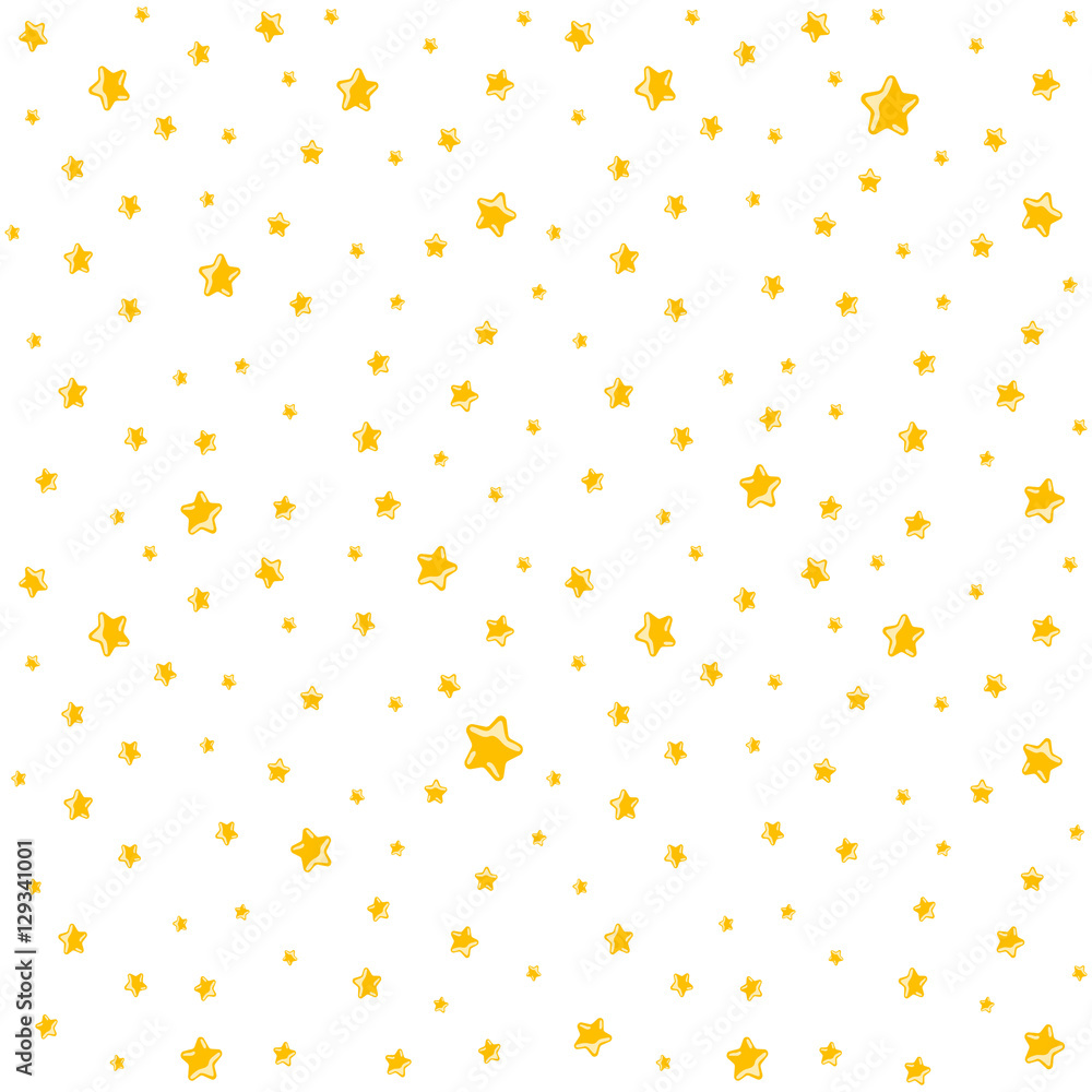 Cute pattern for kids - bright stars on clear sky Cute pattern for kids - bright stars on clear sky