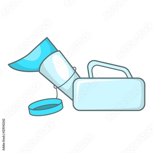 Urinal pot for the disabled icon. Cartoon illustration of urinal pot for disabled vector icon for web design