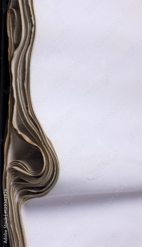 Ancient paper on the wood texture background, paper with blank p Ancient paper on the wood texture background, paper with blank p