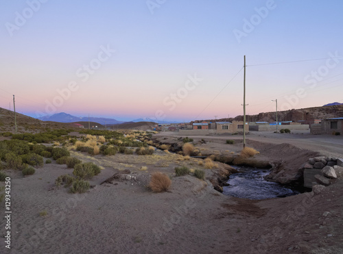 Bolivia, Potosi Departmant, Nor Lipez Province, View of the Villa Mar village. photo