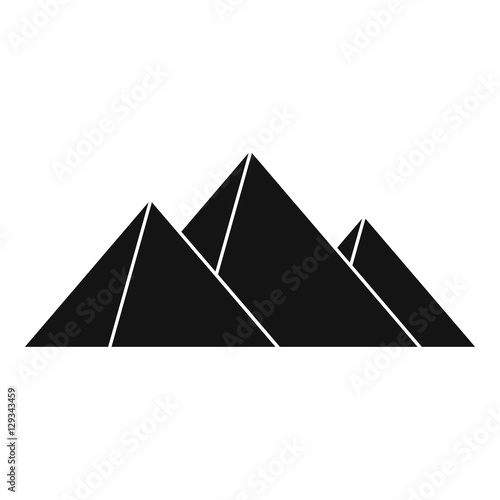 Pyramids icon. Simple illustration of pyramids vector icon for web