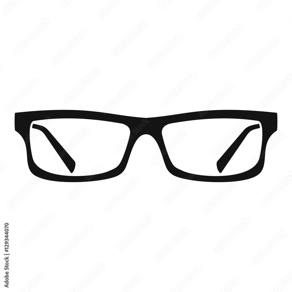 Eye glasses icon. Simple illustration of eye glasses vector icon for web