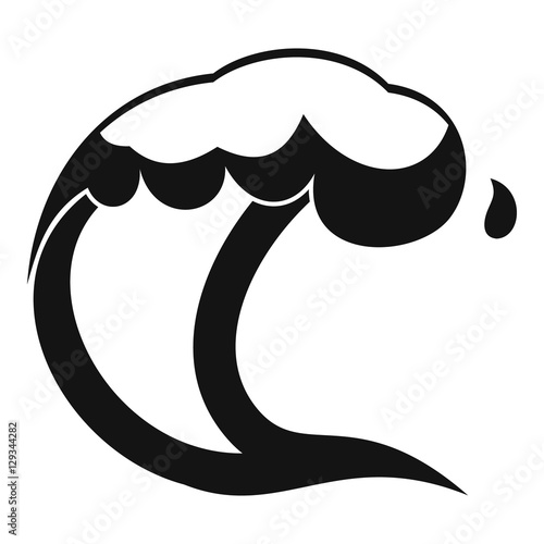 Ocean or sea wave icon. Simple illustration of ocean or sea wave vector icon for web