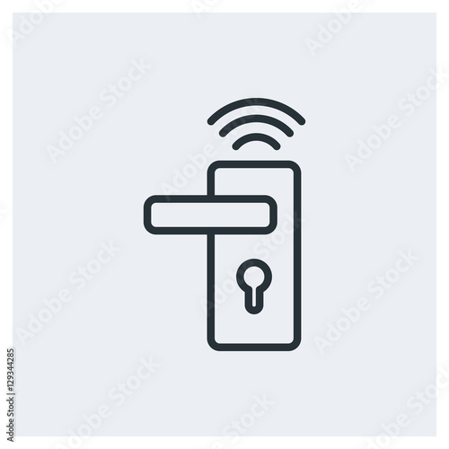 NFC door lock icon