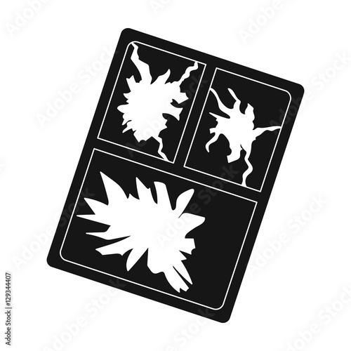 Принти на полотні Broken window icon in black style isolated on white background