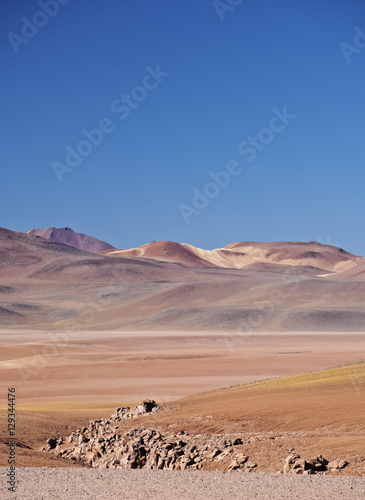 Bolivia, Potosi Departmant, Sur Lipez Province, Landscape of the Eduardo Avaroa Andean Fauna National Reserve.