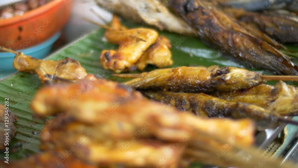 Asian street food on food festival Asian street food on food festival
