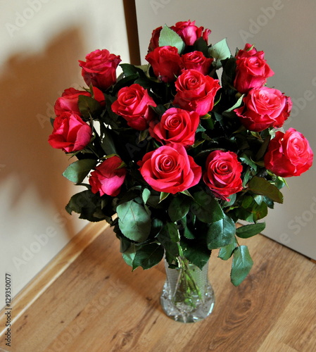 Wallpaper Mural A bunch of red roses in a vase Torontodigital.ca