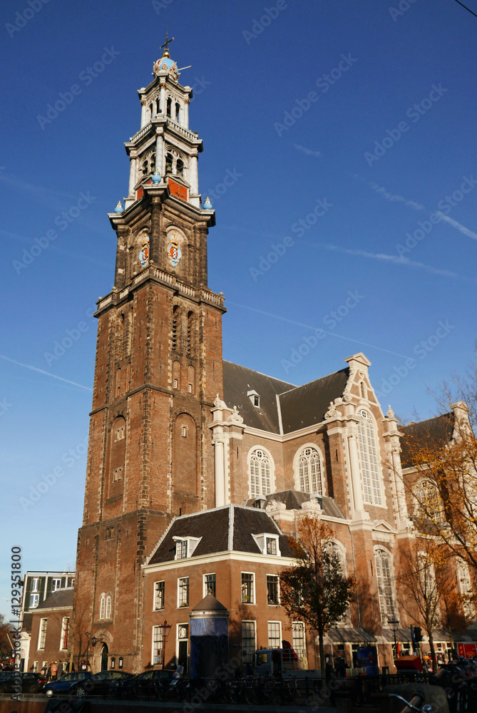 L'église Westerkerk à Amsterdam, France