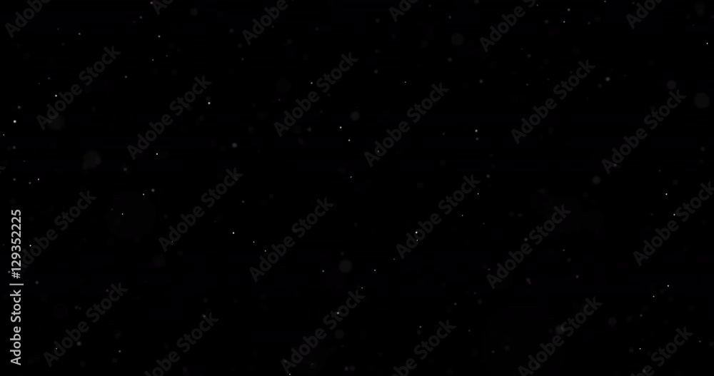Abstract White Particles on Black Background Abstract White Particles on Black Background