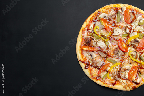 Pizza on the chalk board