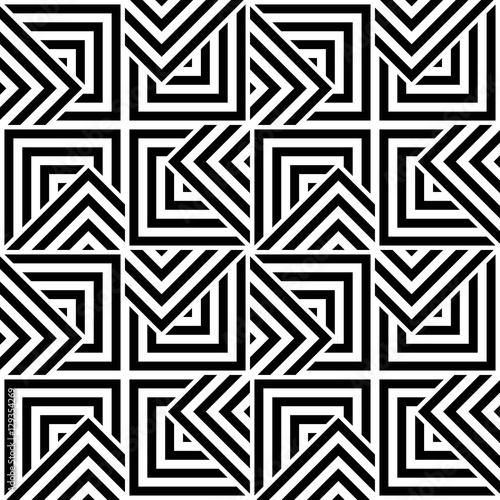 Vector seamless pattern. Modern stylish texture. Repeating geometric pattern with square tiles.
