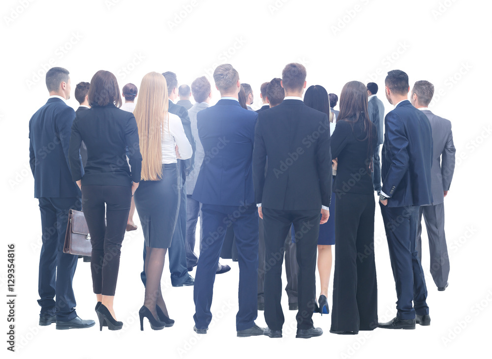 Fototapeta premium Large group of business people. Over white background
