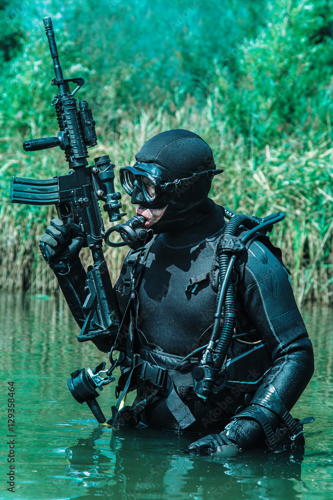 Fototapeta premium Navy SEAL frogman