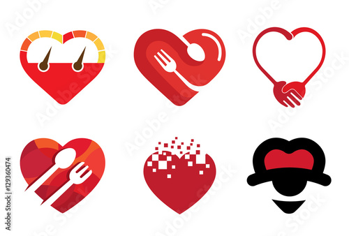 Hearts Symbol Design Illustration