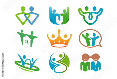 Human body collection Symbol Design