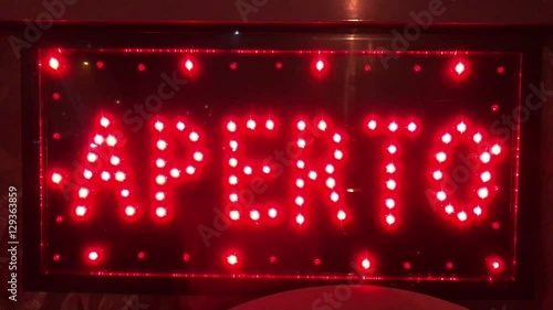 Generic sign shop, in Italian 