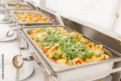 Obraz na płótnie edles Buffet bei einer Hochzeit in einem Restaurant