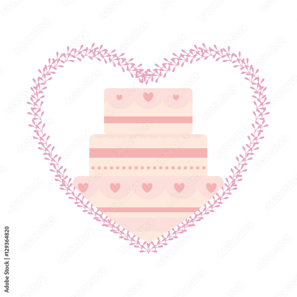 delicious cake pink isolated icon vector illustration design delicious cake pink isolated icon vector illustration design