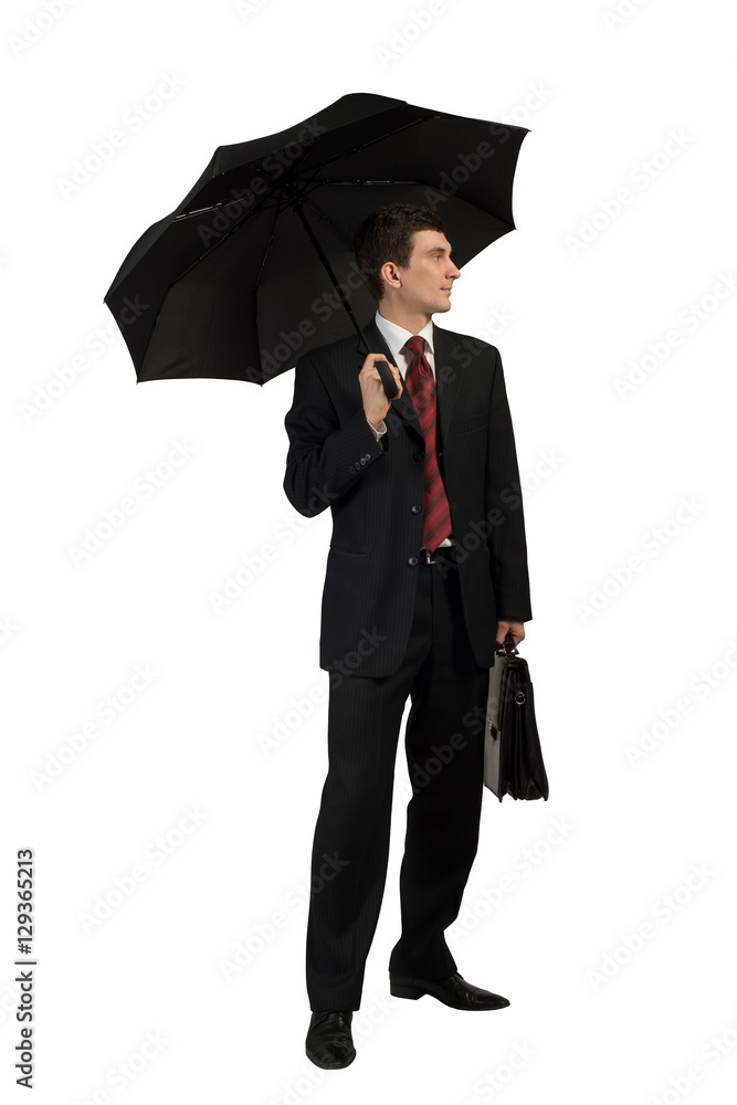 Businessman with umbrella Businessman with umbrella