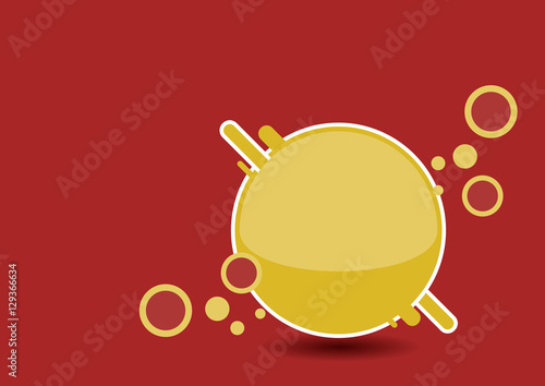 Flat Background, abstract vector