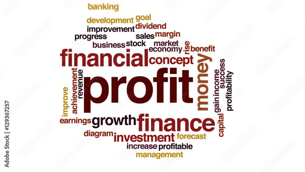 Profit animated word cloud. Profit animated word cloud.