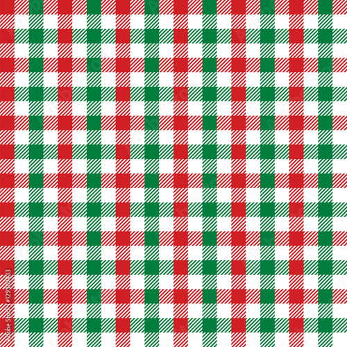 Seamless Christmas Check Pattern. Ideal for wrapping paper 