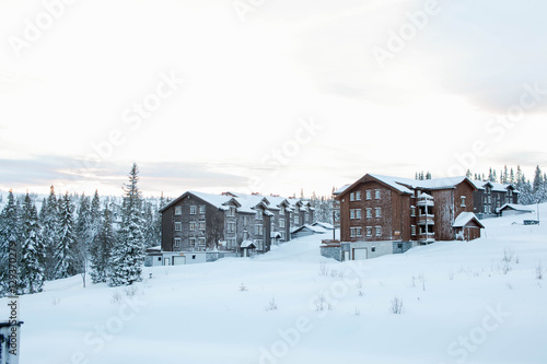 Beautiful sunrisre in Trysil mountain
