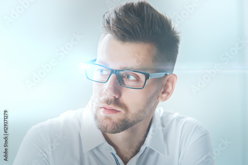 Fototapeta Naklejka Na Ścianę i Meble -  Businessman in glasses