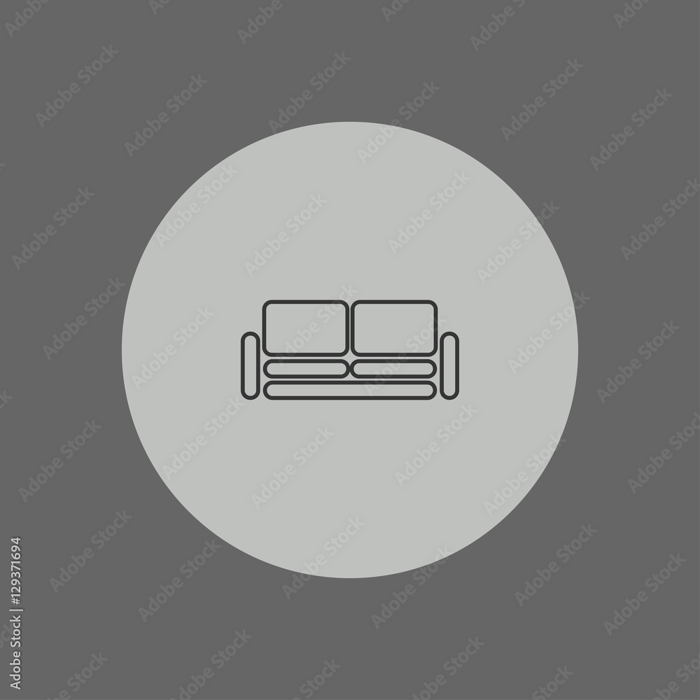 sofa outline icon sofa outline icon