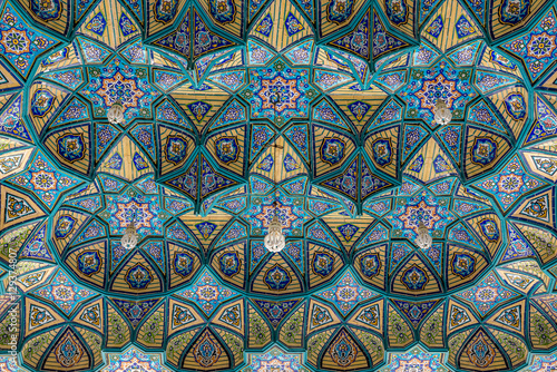 Ceiling of Shrine of Hilal ibn Ali in Aran va Bidgol city, Iran