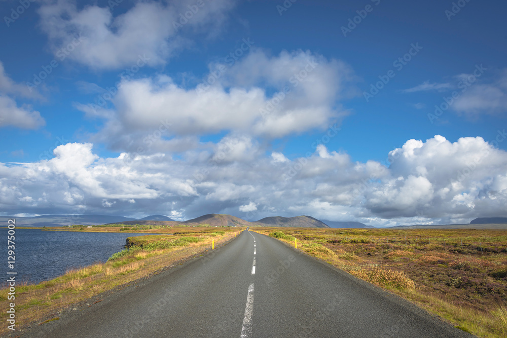 Fototapeta premium Icelandic colorful and wild landscape at summer