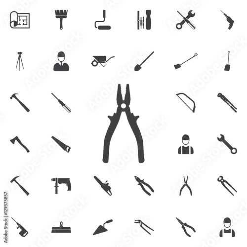 pliers icon. Construction icons universal set for web and mobile