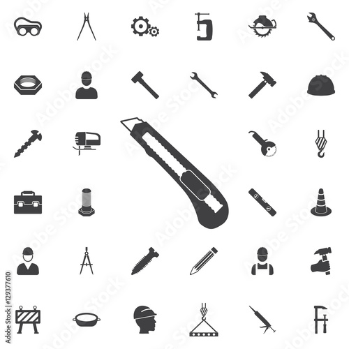 Office Knife Icon. Construction icons universal set for web and mobile