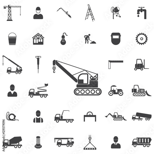 Crane icon. Construction icons universal set for web and mobile