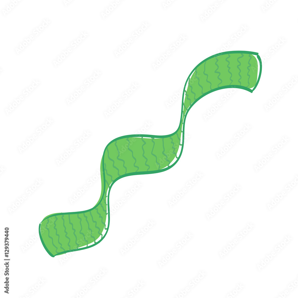 Green scarf on white background. Vector illustration Green scarf on white background. Vector illustration