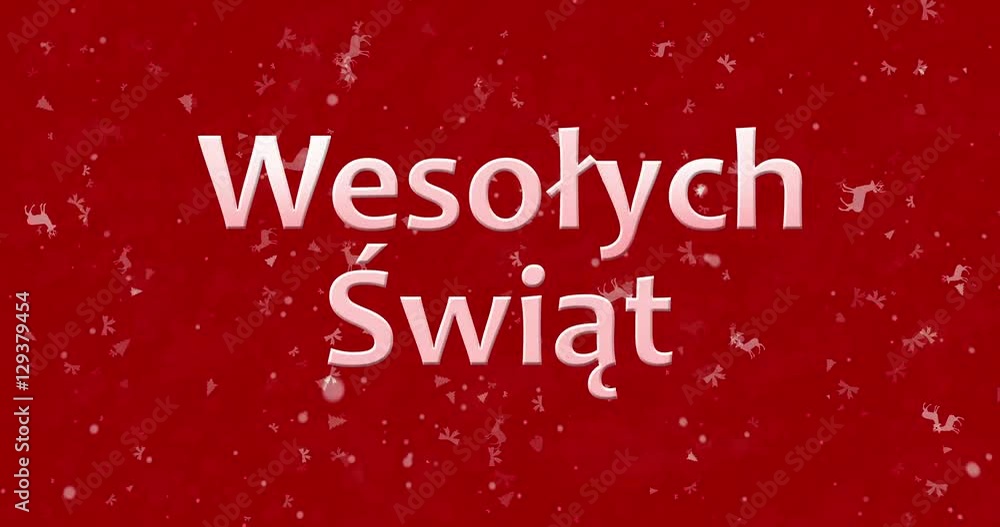 Merry Christmas text in Polish Merry Christmas text in Polish