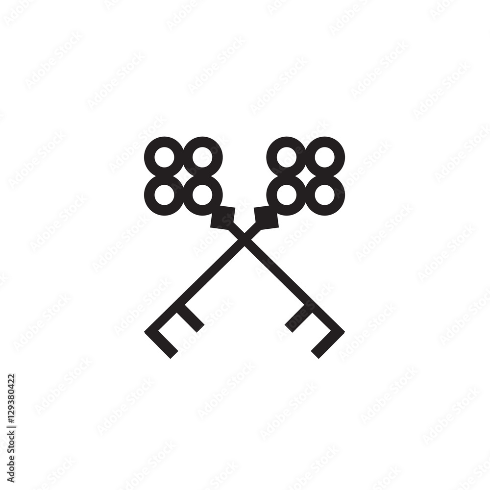 Obraz premium Key Icon Vector Element