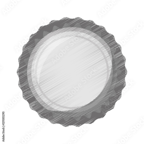 gray drawing bottle cap icon vector illustration eps 10