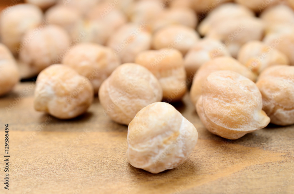 chickpea on table chickpea on table