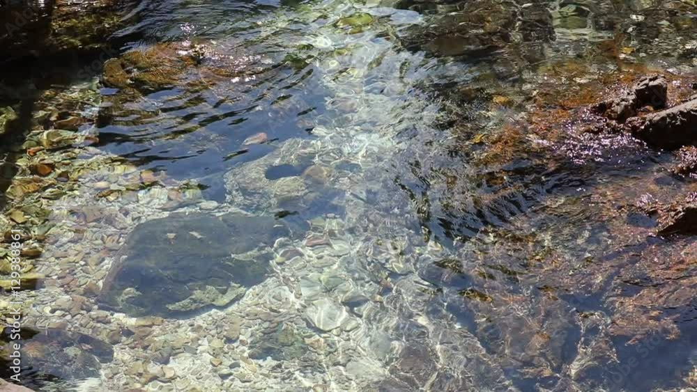ripples on the water in the stone creek - Slow Motion ripples on the water in the stone creek - Slow Motion