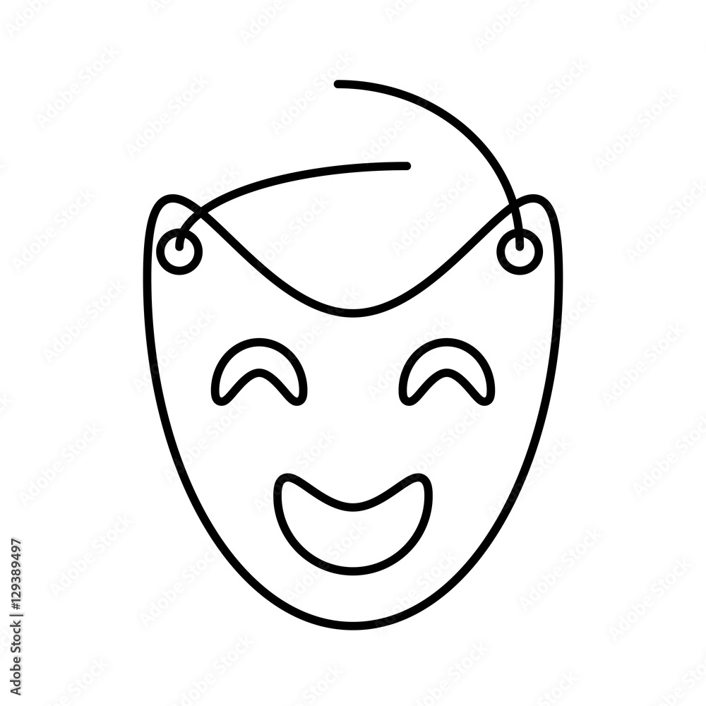 mask theater graphic outline vector illustration eps 10 mask theater graphic outline vector illustration eps 10