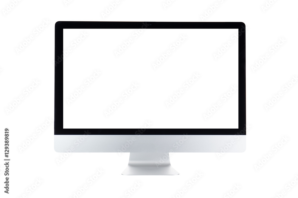 Computer display isolated on white background. Computer display isolated on white background.