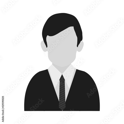 Man icon. Male avatar person people and human theme. Isolated design. Vector illustration © Jemastock
