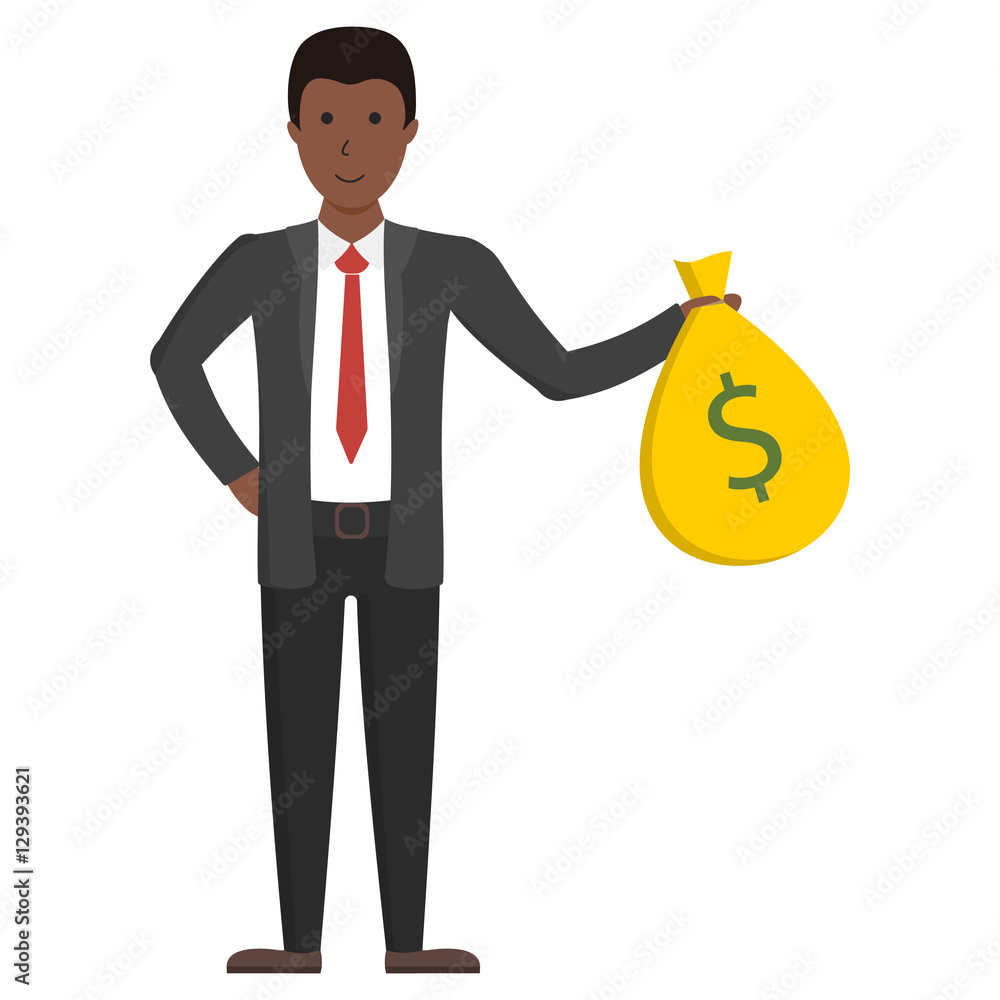 Isolated businessman Funny handsome african american businessman in suit on white background. Isolated businessman Funny handsome african american businessman in suit on white background.