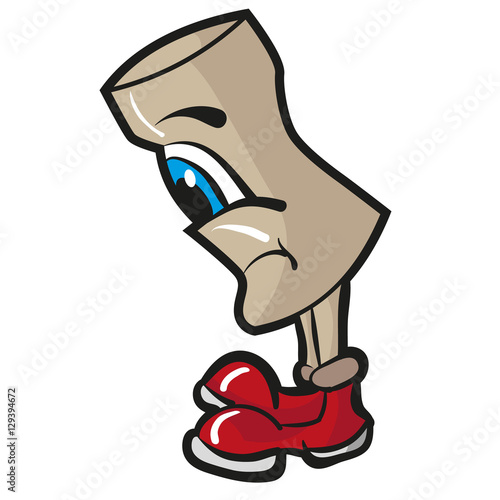 cheerful character for labels and entertainment