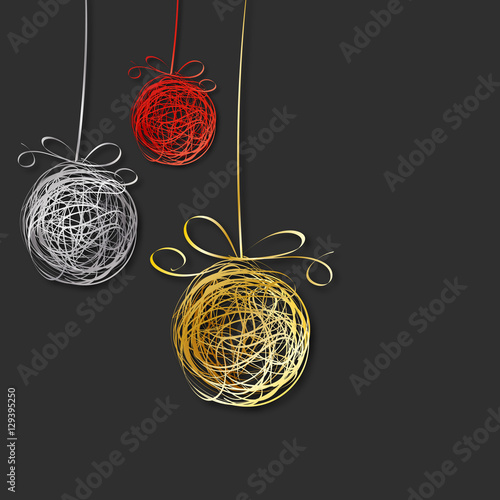 fond abstrait,boule de noël,