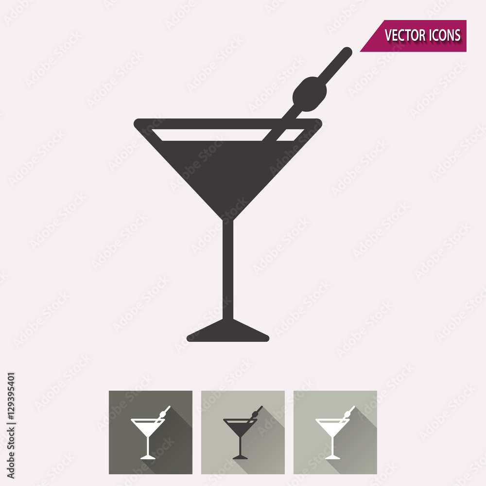 Cocktail - vector icon. Cocktail - vector icon.