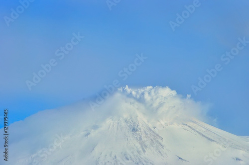 Beautiful winter volcanic landscape © alena0509